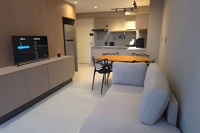 Studio premium mezanino, sacada, garagem - Buritis
