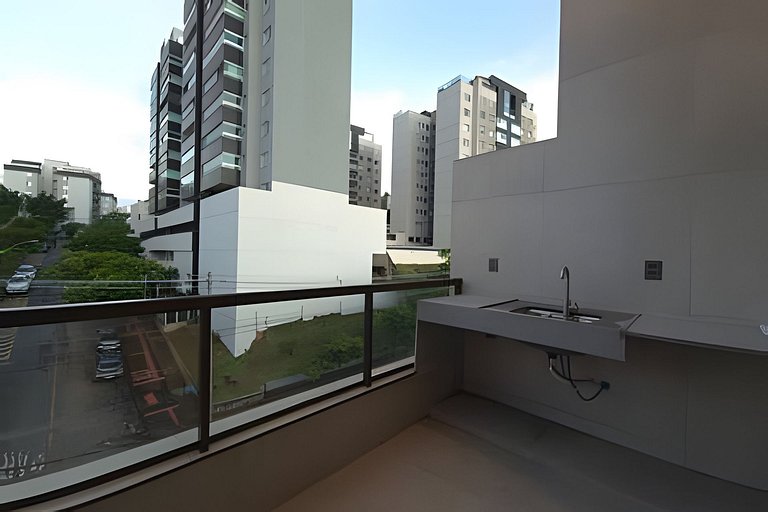 Studio premium mezanino, sacada, garagem - Buritis