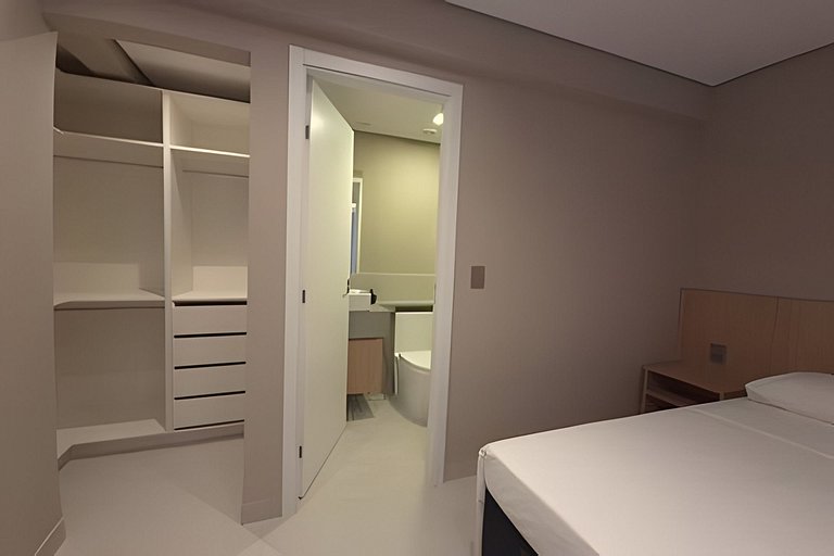 Studio premium mezanino, sacada, garagem - Buritis