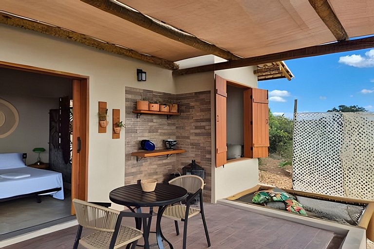 Cabana romântica: Luxo e natureza pertinho de BH
